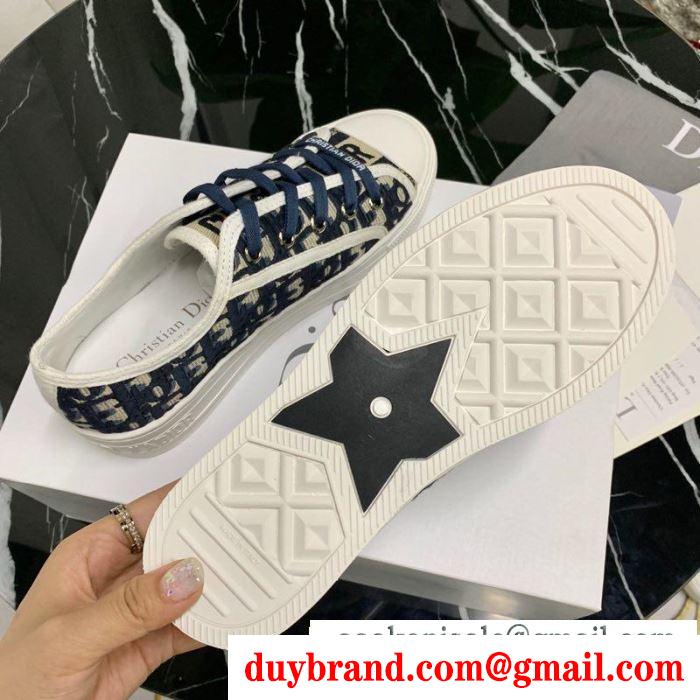 ディオール dior レディース スニーカー 毎日でも使える大人気アイテム walk'n'dior コピー 多色選択可 最安値 kck211obe_s56b