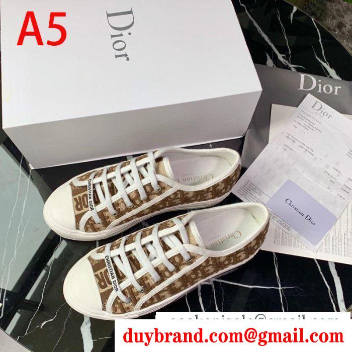 ディオール dior レディース スニーカー 毎日でも使える大人気アイテム walk'n'dior コピー 多色選択可 最安値 kck211obe_s56b