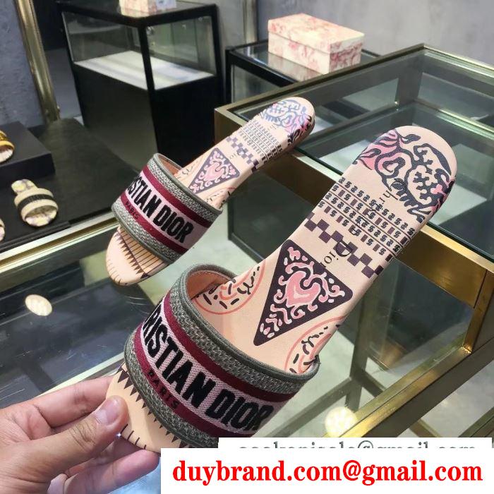 Dior ディオール レディース サンダル 日本もまだ未入荷アイテム！先行入荷！コピー dway ５色可選 日常 コーデ kcq209ekl_s21h