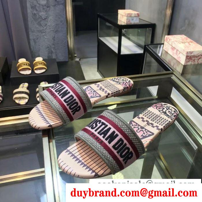 Dior ディオール レディース サンダル 日本もまだ未入荷アイテム！先行入荷！コピー dway ５色可選 日常 コーデ kcq209ekl_s21h