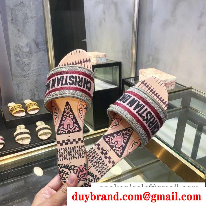 Dior ディオール レディース サンダル 日本もまだ未入荷アイテム！先行入荷！コピー dway ５色可選 日常 コーデ kcq209ekl_s21h