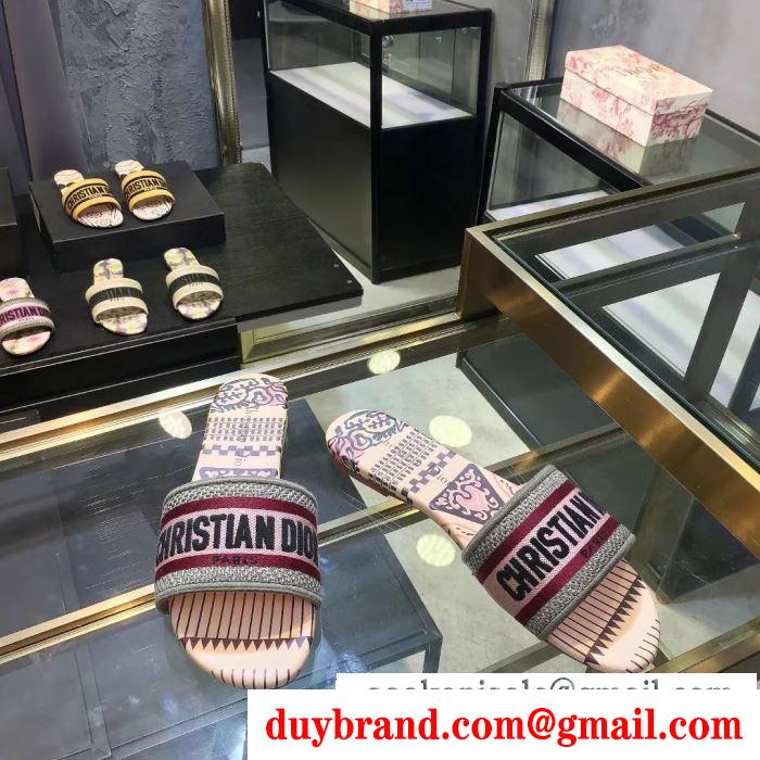 Dior ディオール レディース サンダル 日本もまだ未入荷アイテム！先行入荷！コピー dway ５色可選 日常 コーデ kcq209ekl_s21h