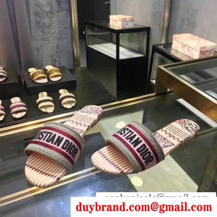 Dior ディオール レディース サンダル 日本もまだ未入荷アイテム！先行入荷！コピー dway ５色可選 日常 コーデ kcq209ekl_s21h