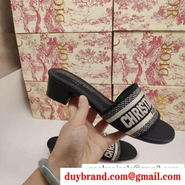 Dior ディオール サンダル レディース 今季で一番流行りスタイルアイテム コピー dway 大人気 コーデ 多色選択可 kcq166erc_s56b