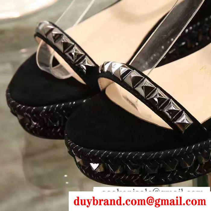 クリスチャンルブタン christian louboutin サンダル 今季で一番大人気アイテム レディース コピー pyradiams ブラック 品質保証