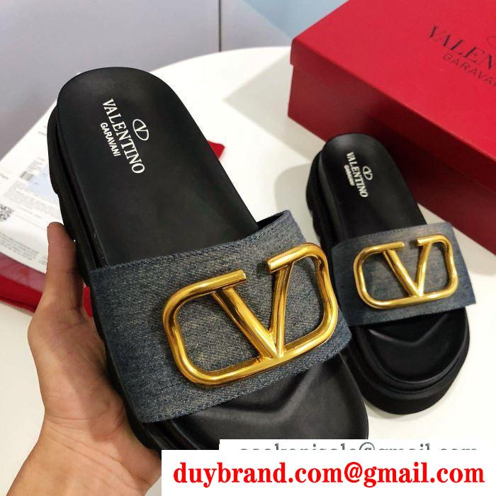 VALENTINO ヴァレンティノ シューズ レディース 絶対に欲しい大人気アイテム ４色可選 コピー カジュアル vロゴ 品質保証