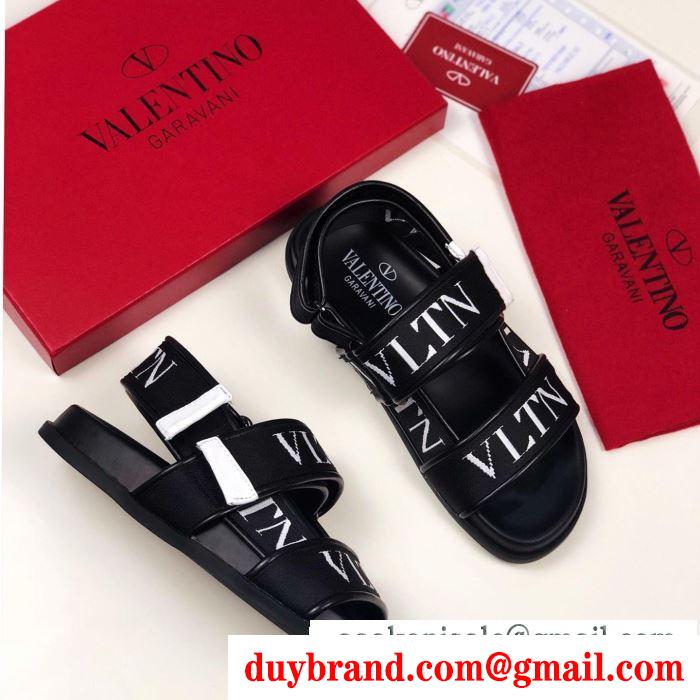 ヴァレンティノ サンダル レディース 今季で一番入手困難の限定アイテム コピー valentino vltn ブルー ブラック 最低価格