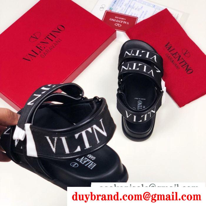 ヴァレンティノ サンダル レディース 今季で一番入手困難の限定アイテム コピー valentino vltn ブルー ブラック 最低価格