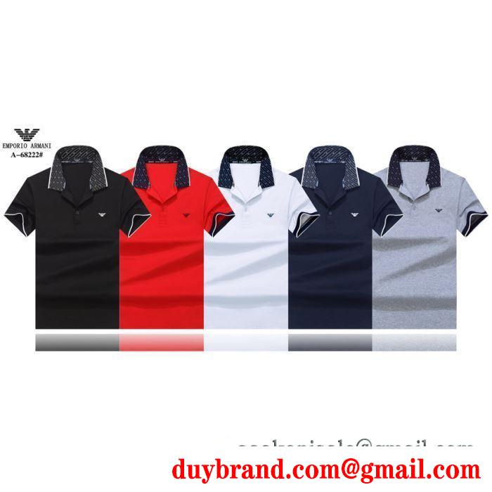 半袖Tシャツ アルマーニ armani  2019ssの人気トレンドファッション  カジュアルスタイルを軽快に