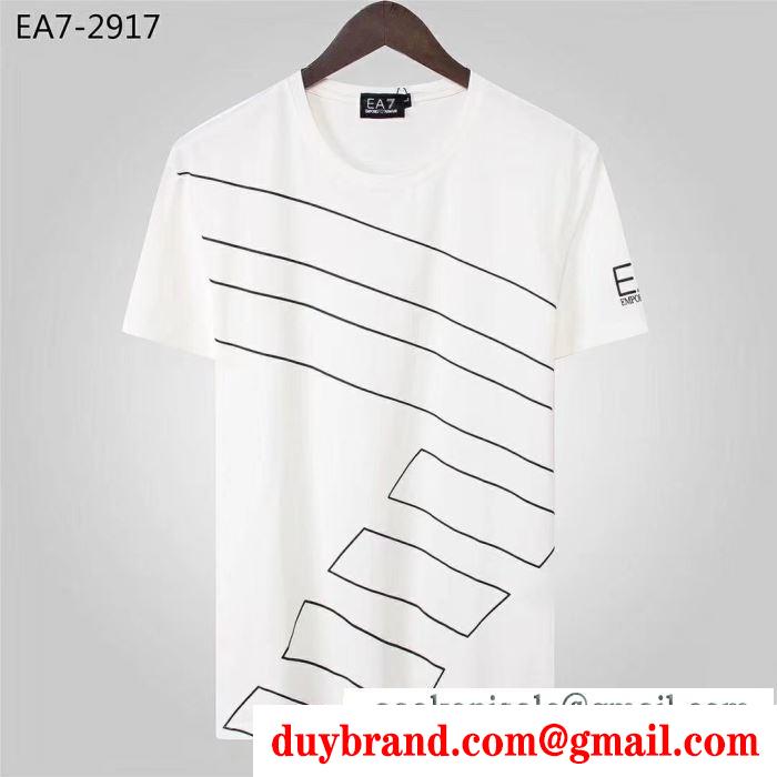 今年らしい着こなし  アルマーニ ARMANI  2019SS新ブーム  半袖Tシャツ キレイ色チェック春夏