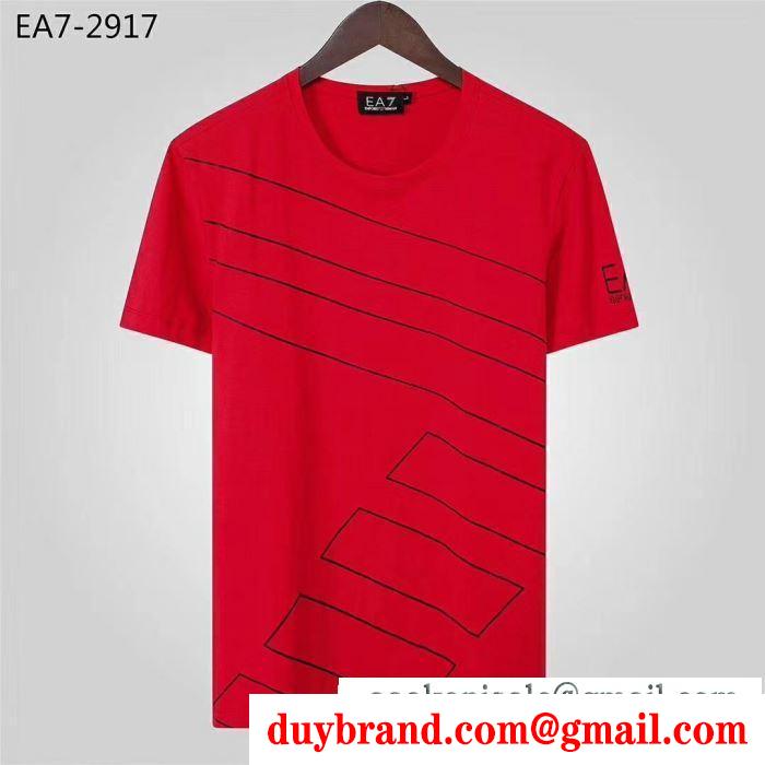 今年らしい着こなし  アルマーニ ARMANI  2019SS新ブーム  半袖Tシャツ キレイ色チェック春夏