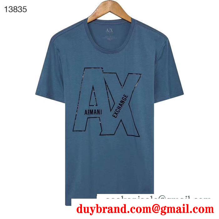 アルマーニ ARMANI  半袖Tシャツ クラシックな雰囲気のトップス  2019SS最安値春夏ファション