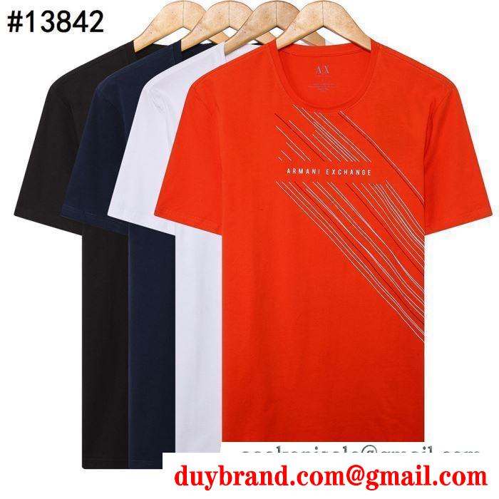 2019春夏オシャレに注目 アルマーニ ARMANI  これからの季節、大活躍  半袖Tシャツ