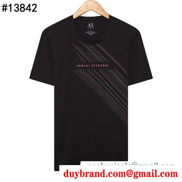 2019春夏オシャレに注目 アルマーニ ARMANI  これからの季節、大活躍  半袖Tシャツ
