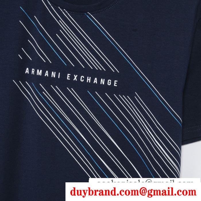 2019春夏オシャレに注目 アルマーニ ARMANI  これからの季節、大活躍  半袖Tシャツ