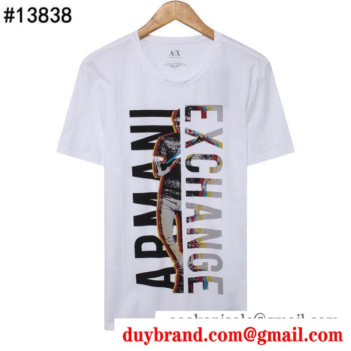 2019春夏の必須アイテム  半袖Tシャツ アルマーニ ARMANI  セレブが今シーズン手に入れ