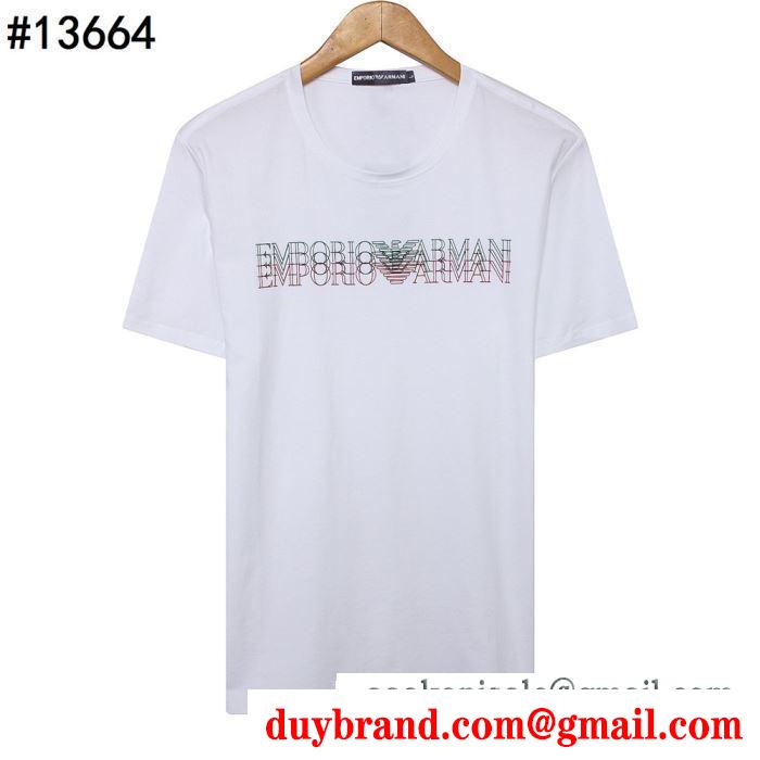 2019春夏の流行をチェック  半袖Tシャツ セレブや芸能人からも愛用  アルマーニ ARMANI