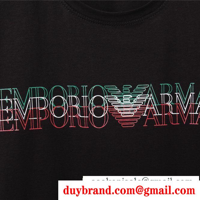 2019春夏の流行をチェック  半袖Tシャツ セレブや芸能人からも愛用  アルマーニ ARMANI
