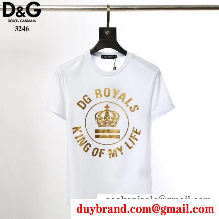着心地のいいサイズ感  ドルチェ＆ガッバーナ DOLCE & GABBANA  2019夏絶対見逃せない人気  半袖Tシャツ