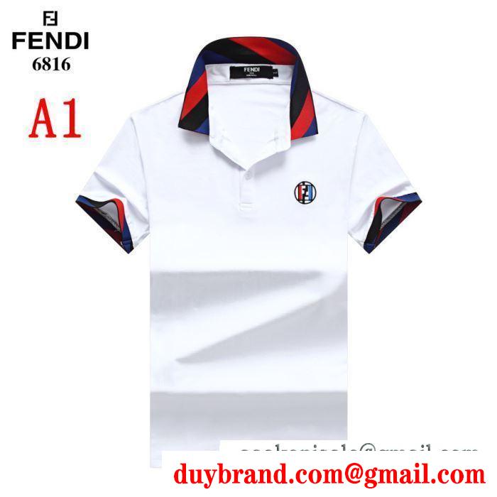 フェンディ FENDI  4色可選  2019SSコレクションが発表  半袖Tシャツ おしゃれ度をUPする新着