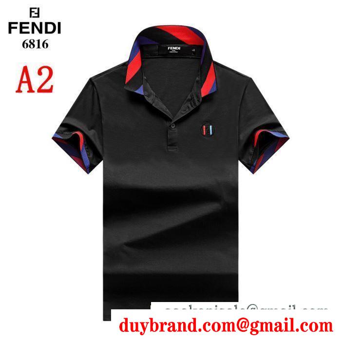 フェンディ FENDI  4色可選  2019SSコレクションが発表  半袖Tシャツ おしゃれ度をUPする新着