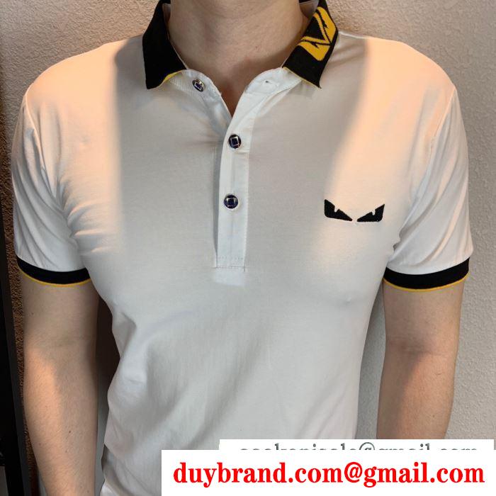 フェンディ FENDI  この夏最高に人気ブランド  半袖Tシャツ 2019トレンド感満載なアイテム