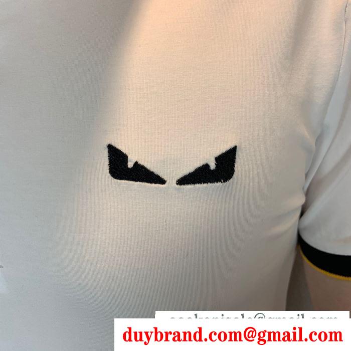 フェンディ FENDI  この夏最高に人気ブランド  半袖Tシャツ 2019トレンド感満載なアイテム