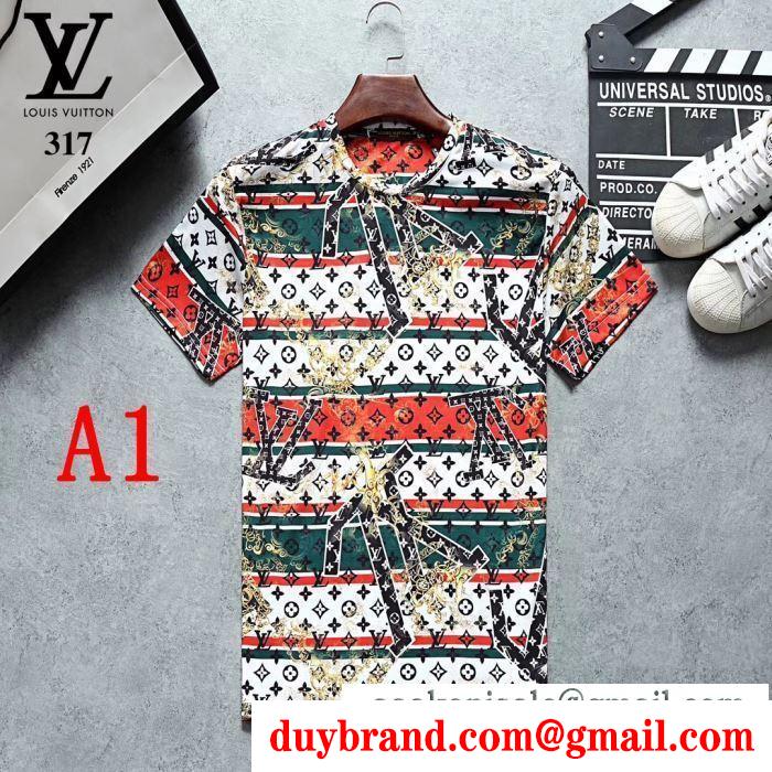 2019年春夏の人気モデル  春夏トレンド先取り  ルイ ヴィトン LOUIS VUITTON  半袖Tシャツ
