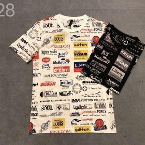 Mặc Louis Vuitton 2019SS mới Boom Short Short Taye t -shirt đẹp màu sắc sặc sỡ Kiểm tra mùa xuân / mùa hè