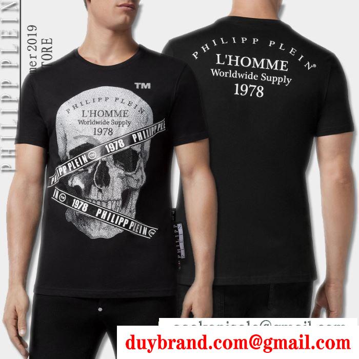 春夏トップス最新情報をチェック  フィリッププレイン PHILIPP PLEIN  2019年春夏シーズンに登場  半袖Tシャツ