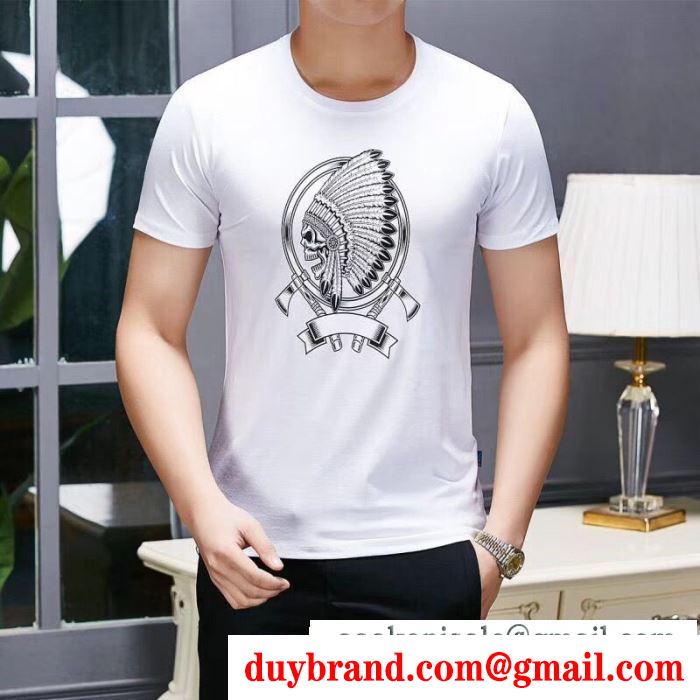半袖Tシャツ フィリッププレイン PHILIPP PLEIN  2019SSの人気トレンドファッション  カジュアルスタイルを軽快に