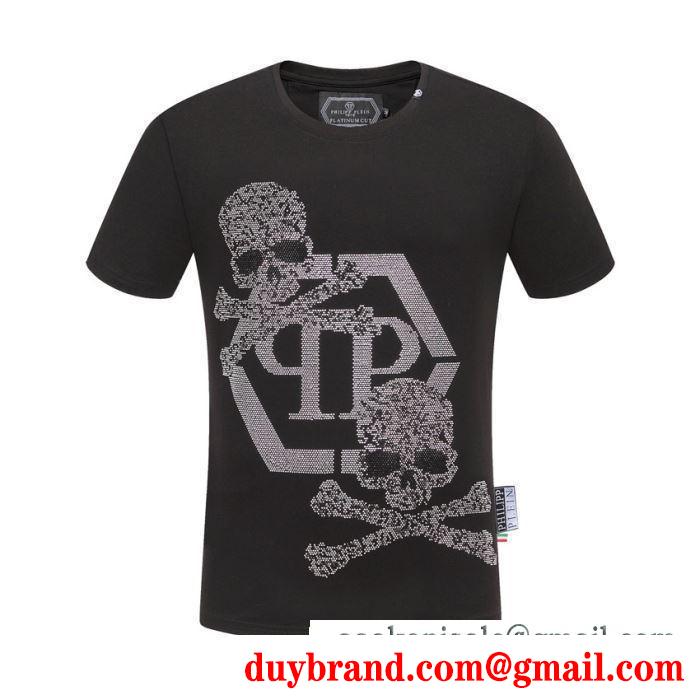 フィリッププレイン PHILIPP PLEIN  半袖Tシャツ 2019春新色コスメ人気ブランド  抜け感のあるスタイルが完成
