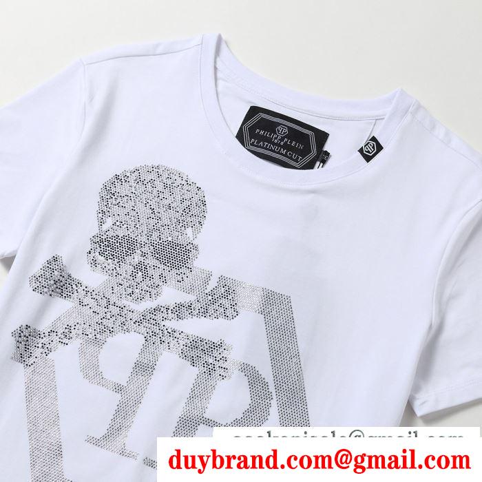 フィリッププレイン PHILIPP PLEIN  半袖Tシャツ 2019春新色コスメ人気ブランド  抜け感のあるスタイルが完成