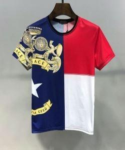 Tay áo ngắn T -Shirt tận hưởng thời trang của mùa xuân và mùa hè trong thời trang mùa xuân / hè 2019 Versace Versa_ Versace Versa_ Thương hiệu giá rẻ 
