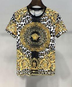 Versace Versa 2019 Màu sắc mới phổ biến xuất hiện ngắn tay T -SHIRT Mùa xuân / Mùa hè Phong cách làm mới _ Versace Versa_ Thương hiệu giá rẻ 