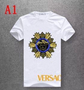 Kiểm tra đầu mùa xuân / mùa hè Versace Versa Sleeve T -shirt _ Versace Versa_ Thương hiệu giá rẻ 