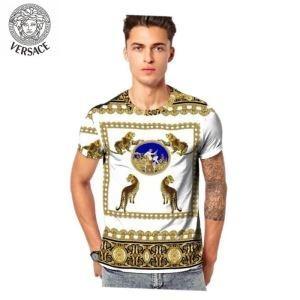 Tay áo ngắn T -Shirt Spring / Summer 200 Spring / Summer Versace Versa Fashionable ngói thời trang