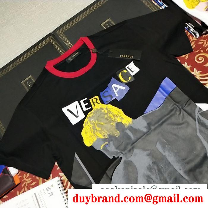 ヴェルサーチ VERSA 半袖Tシャツ クラシックな雰囲気のトップス  2019SS最安値春夏ファション