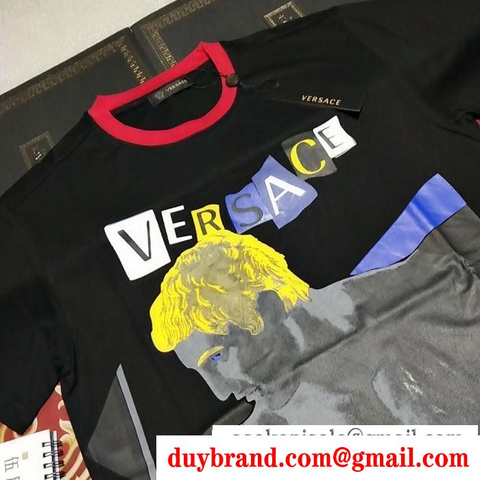 ヴェルサーチ VERSA 半袖Tシャツ クラシックな雰囲気のトップス  2019SS最安値春夏ファション