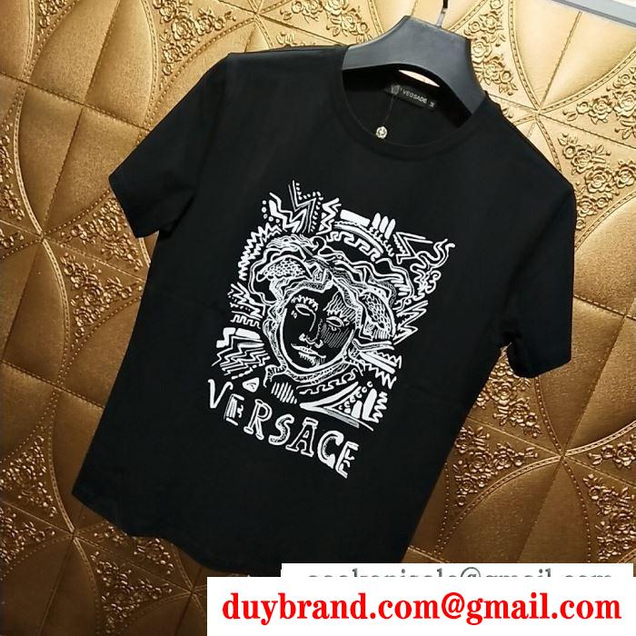 2019春夏の流行ファッション  セレブも夢中ブランド新作  ヴェルサーチ VERSA 半袖Tシャツ