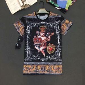 Phong cách thương hiệu đặc trưng Versace Versa Versa Short Sleeve T -shirt 2019 Mùa hè mặc thoải mái _ Versace Versa_ Thương hiệu giá rẻ (lớn nhất )