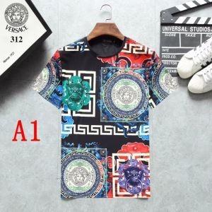 Tay áo ngắn T -Shirt Versace Versa 2019SS Xu hướng phổ biến Phong cách thời trang bình thường _ Versace Versa_ Thương hiệu giá rẻ 