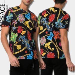 Xu hướng 2019 Thời trang mùa hè này Versace Versa Sleeve T -shirt_ Versace Versa_ Thương hiệu giá rẻ (Lớp lớn nhất của )