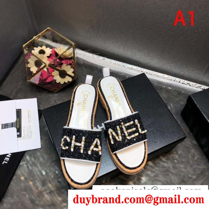  chanel レディース サンダル ファッションの最先端アイテム icon アイコン ３色可選 コピー ユニーク 最低価格