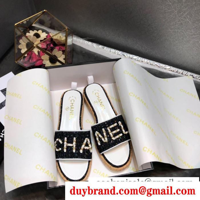  chanel レディース サンダル ファッションの最先端アイテム icon アイコン ３色可選 コピー ユニーク 最低価格