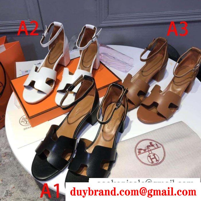 2019春夏の流行ファッション 爆発的人気オシャレ度がアップ エルメス hermes サンダル 3色可選