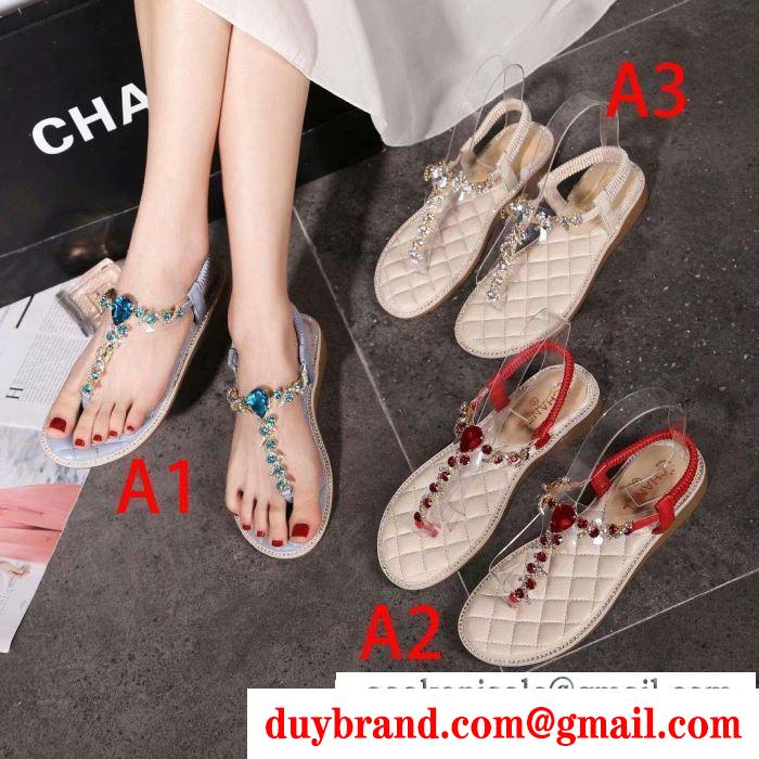 chanel サンダル 3色可選 春夏の爽やかなスタイル 2019ssコレクションに新着