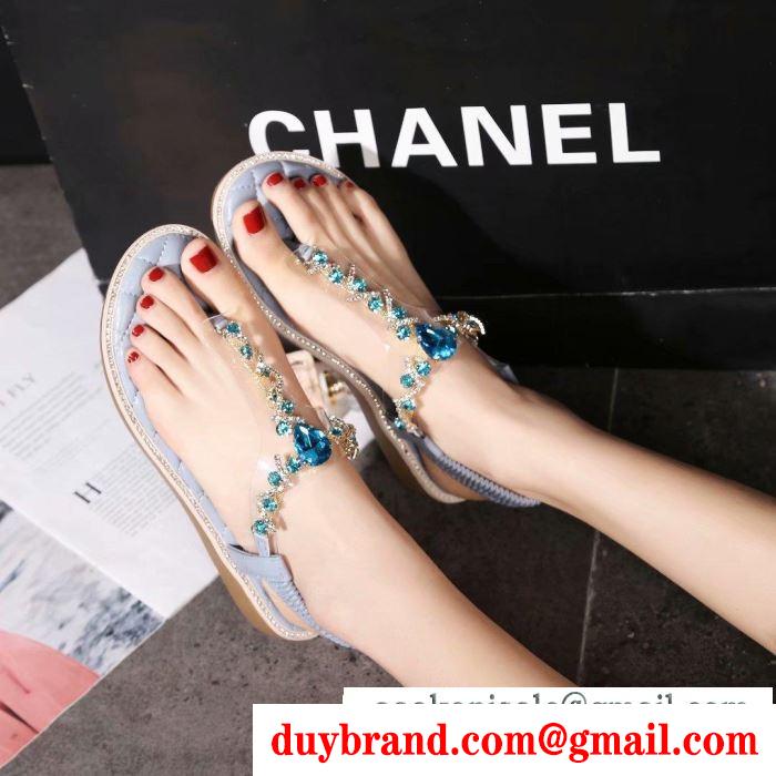  chanel サンダル 3色可選 春夏の爽やかなスタイル 2019ssコレクションに新着
