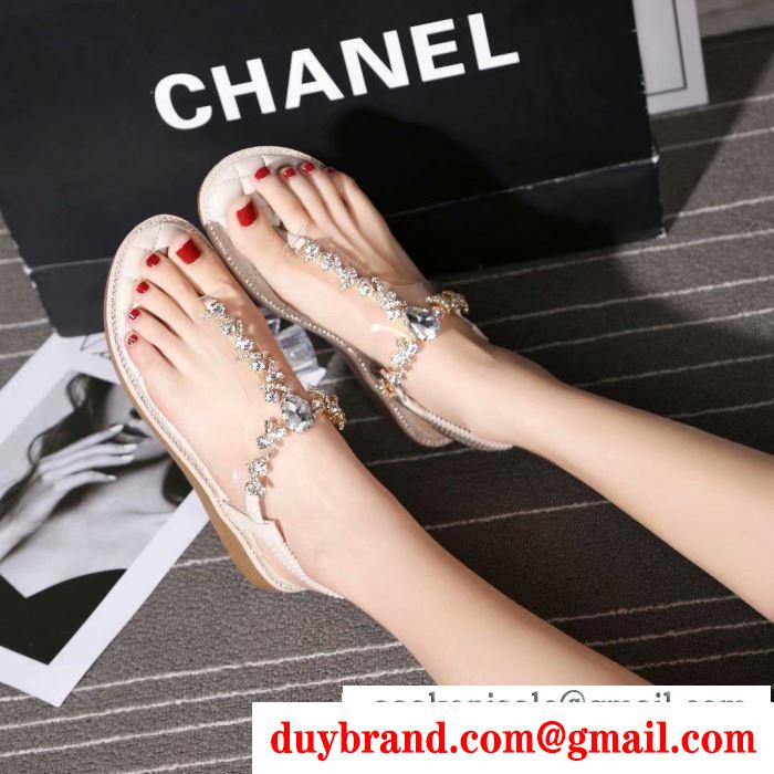  chanel サンダル 3色可選 春夏の爽やかなスタイル 2019ssコレクションに新着
