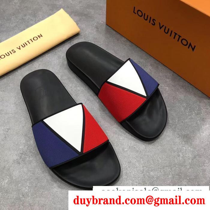 サンダル セレブや芸能人からも愛用 ルイ ヴィトン 2019春夏の爽やかトレンド LOUIS VUITTON  トップスからチラ見える安心